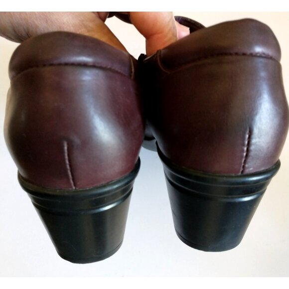 Clarks Emslie Guide Women's Ankle Bootie Shoe Leather Zip Red Brown - 8.5M - Picture 6 of 9